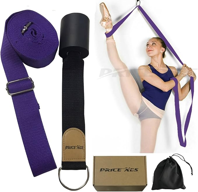 Door Flexibility & Stretching Leg Strap - Great for Ballet Cheer Dance Gymnastics or ANY Sport Leg Stretcher Door Flexibility Trainer Premium stretching equipment-FlexoryFit