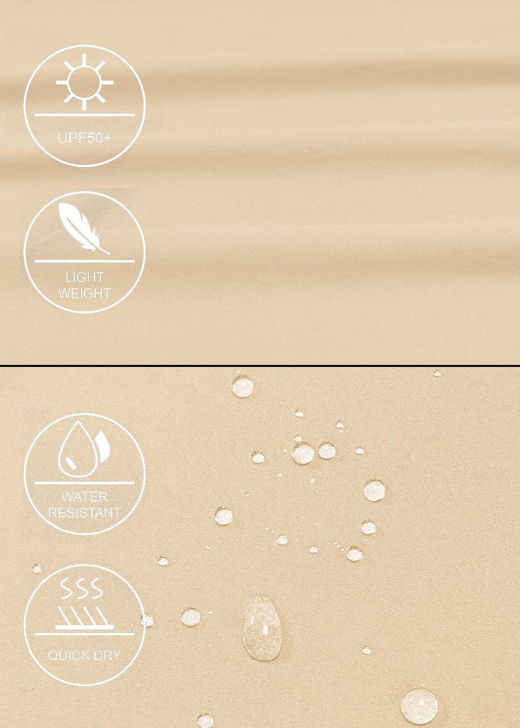 GymBrave Women's Hiking Cargo Pants Quick Dry Outdoor Camping Capris Water Resistant UPF 50 with Zipper Pockets