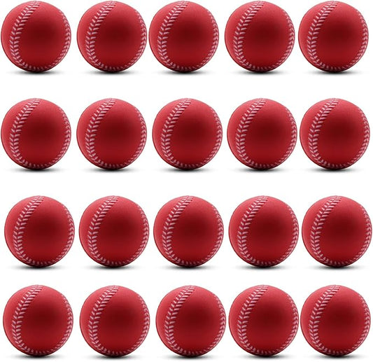 Magicorange Baseball, Foam Baseballs 20 Pack Practice Training Baseballs Unmarked Baseball Soft Toss, Batting, Fielding, Hitting, Pitching