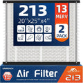 2 Pack 213 Replacement Air Filter, MERV 13, Actual Size: 20.47"x25.6"x3.94" by UNIREACH