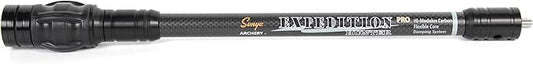 SUNYA Archery Bow Stabilizer for Compound Bow, Carbon Fiber Body Flexible Core, Damping System and Weights Kit, 8",10",12" 15" in Expedition Series