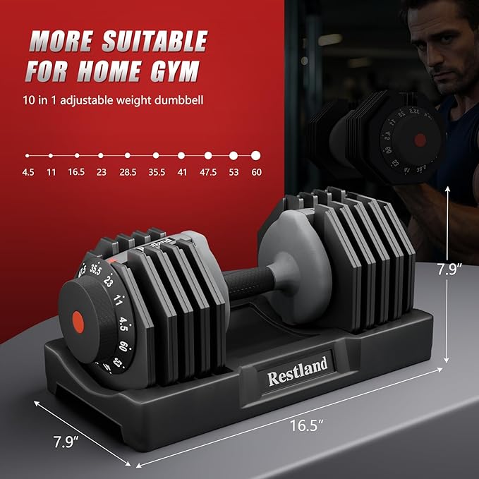 Adjustable Dumbbell Set of 2 Anti-Slip Handle 5 Different Free Weights Per Dumbbell for Men Women Home Workout Gym-FlexoryFit