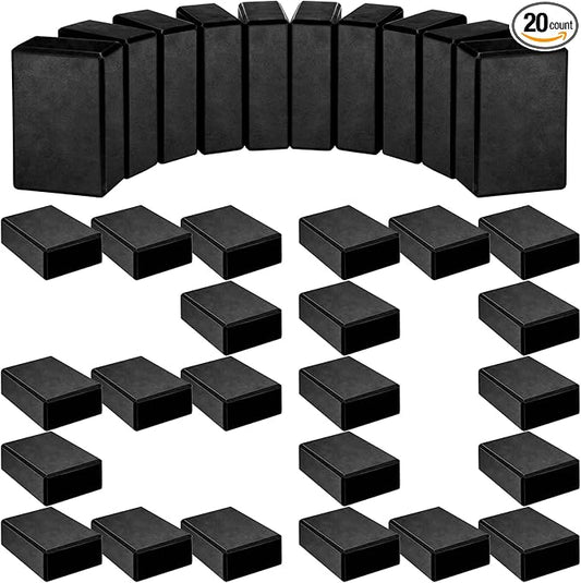 Yilloog 20 Pcs Foam EVA Yoga Blocks - High Density Non Slip Supportive Foam Blocks - Lightweight Black Yoga Bricks - Props for Women, Men, Beginners, Pilates, Meditation-FlexoryFit