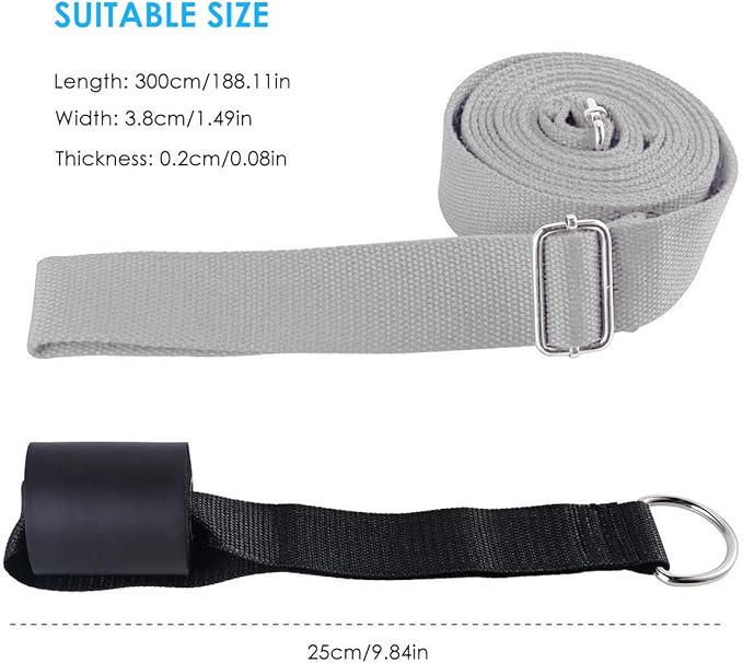 Leg Stretcher, Door Flexibility & Stretching Leg Strap - Great for Ballet Cheer Dance Gymnastics or Any Sport Leg Stretcher Door Flexibility Trainer Premium Stretching Equipment-FlexoryFit