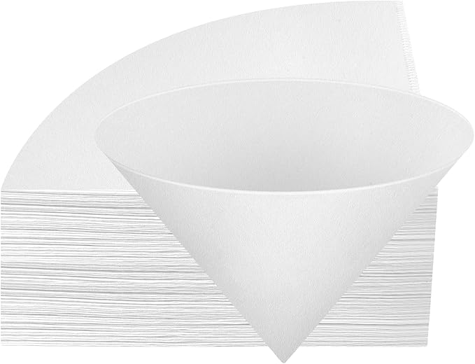 NACHLYNN Fryer Oil Filter 100pcs 10 inch Cooking Oil Filter Kitchen Oil Filters Non-Woven Filter Cones Maple Syrup Filters Beeswax Filters Grease Filter Cones for Restaurant Kitchen Cafe