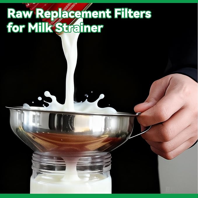 600 Pack Milk Filter Discs Quick Flow Non-gauze Small 4-9/16" Od Replacement - Image 4