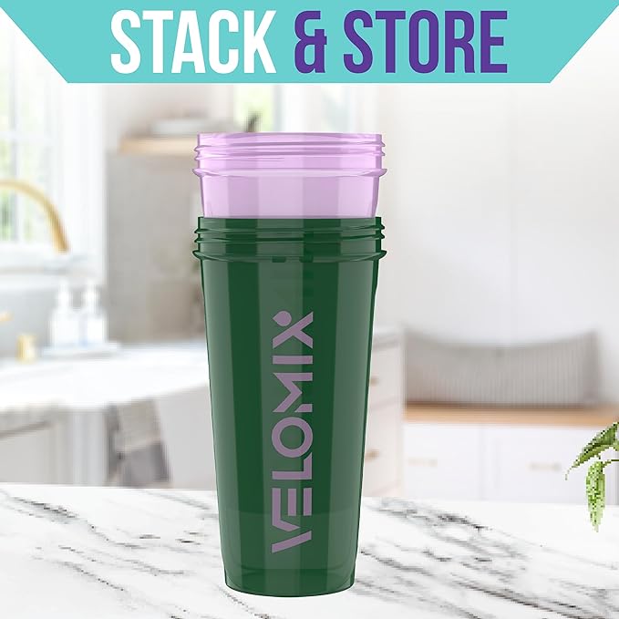 '-2 Pack- 28 oz Protein Shaker Bottles for Protein Mixes - 2x Wire Whisk | Leak Proof Shaker Cups for Protein Shakes | Protein Shaker Bottle Pack (Flower Set)-FlexoryFit