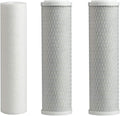 CFS – 3 Pack Replacement Filter kit Includes Sediment & Carbon Block Cartridges Compatible with Olympia Water Systems, OROS-50, OROS-80 Models – 3 Stage Water Filtration – 5 Micron – 10" Cartridge