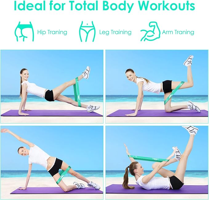 Resistance Bands Set, Workout Bands with Handles, Door Anchor, Ankle Straps and Carry Bag, Exercise Bands for Shape Body and Home Workouts-FlexoryFit
