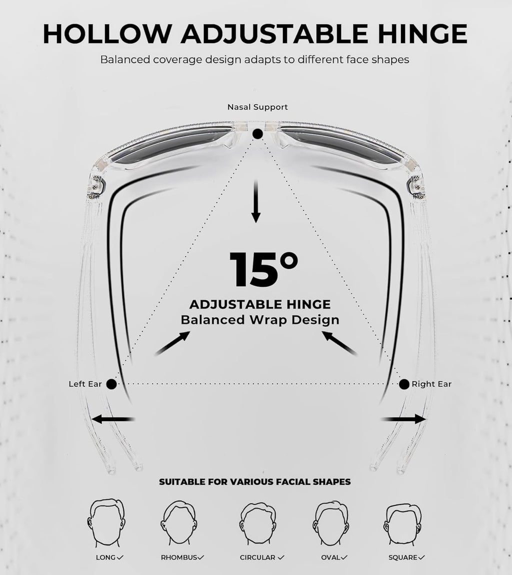 KALIYADI Polarized Sunglasses for Men, Lightweight Sun Glasses with UV Protection for Driving Fishing Golf