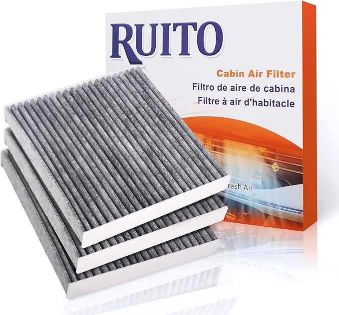 RUITO Cabin Air Filter, CF10285 for 4Runner, Avalon, Camry, Corolla, Tundra, Highlander, Mirai, RAV4, Sequoia, IS250, RX350, ES300h, F-PACE, XF, Range Rover, Discovery, Not Fit 2016 Prius