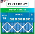 Filterbuy 23.5x23.5x1 Air Filter MERV 13 (MPR 1900) Health Defense Replacement (1-Pack), Electrostatic Pleated HVAC AC Furnace Filters, Made in USA (Actual Size: 23.38 x 23.38 x 0.75)