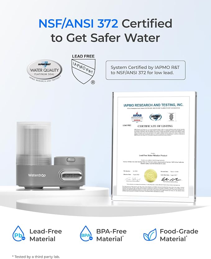 Waterdrop FC-07 Water Filter for Sink Faucet, Visible Filter Housing, Faucet - Image 8