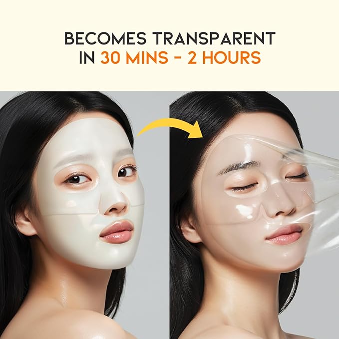 #OOTD Vitamin C Collagen Glutathione Hydrating & Firming Hydrogel Sheet Mask - Radiant Glow Gel Mask and Dull Skin (5pcs)-FlexoryFit