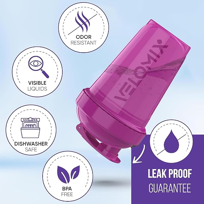 '-6 PACK- 20 OZ Protein Shaker Bottles for Protein Mixes, Shaker Cups for Protein Shakes, Small Shaker Bottle Pack, Shaker Cup, Shakers for protein Shakes (Rose Garden - 6 Pack)-FlexoryFit