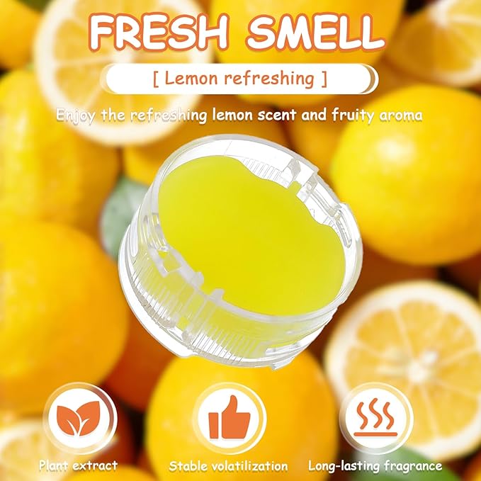 4Pack Odor Neutralizer Replacement Cartridge fit for Shark AZ3000 AZ3002 HZ3000 IZ862H IZ562H ZD550 ZU102 LA702 Odor Elimination Replacement 1541FC3000(Lemon)