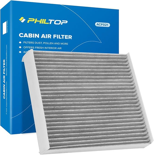 PHILTOP Cabin Air Filter, Replacement for Expedition, F150, F250, F350, F450, F550 Super Duty, Navigator Cabin Filter, Easy Installation (ACF021)