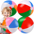 Beach Balls Bulk,4 Packs 20" BeachBalls Toddler Pool Toys Set,Beach Ball Party Favors,Beach Balls for Kids&Adults,Inflatable Yard Ball,Pool Party Decorations