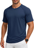 MAGCOMSEN Men's Short Sleeve UPF 50+ Sun Protection Shirts Quick Dry Athletic T-Shirt Hiking Running Swimming Rash Guard