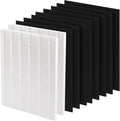 CERO D480 Replacement Filter D4 Compatible with Winix D480 Air Purifier, Item Number 1712-0100-00, 2 Grade Filter & 8 Activated Carbon Filters