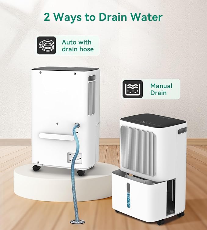 Dehumidifiers for Home, Large Room, Bathroom, Three Operation Modes, Intelligent Humidity Control