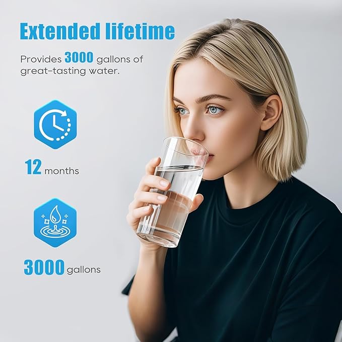 51300C, Replacement for Elkay 51300C, Replacement 55898C Filters, Replacement Bottle Stations Compatible with Ezh2o Filter ERF750, 55898C, EWF3000 (No Chip 4-Pack)