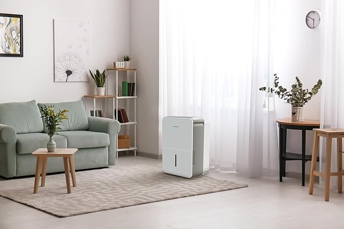 Keystone Energy Star 35-Pint Portable Dehumidifier for Extra Large Rooms up to 1,500 Sq.Ft. with Auto-Shutoff & Timer - Quiet Home Dehumidifier and Moisture Absorber For Basement, Garage, Living Room