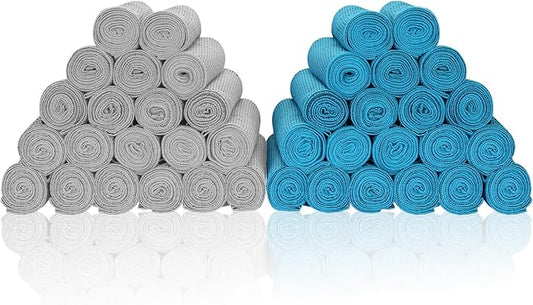 Cooling Towels 40 Pack 40"x 12", 160gsm Bulk Cool Towels, Soft Breathable, Super Absorbent, Quick Cold Towel, for Bowling, Yoga, Travel, Camping, Golf, Football, Hiking, Outdoor Work-FlexoryFit