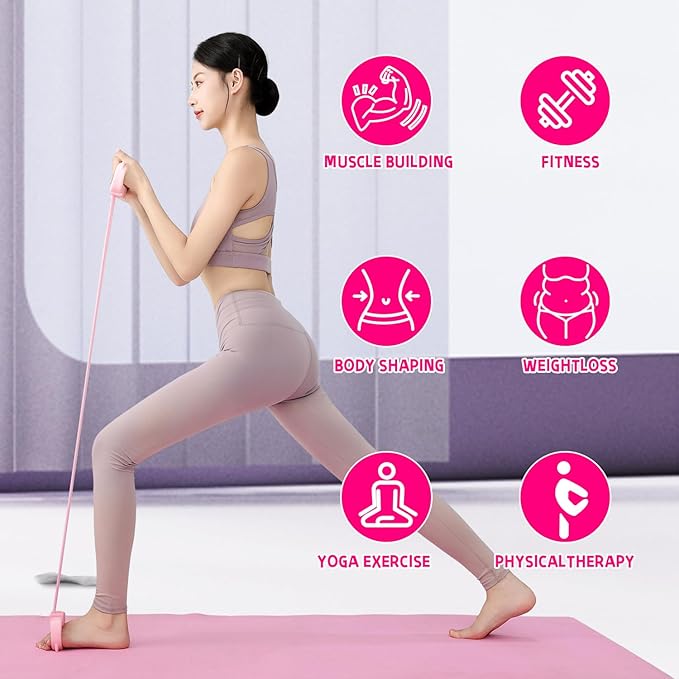 Resistance Bands with Handles, Single Resistance Bands, Exercise Bands with Comfortable Handles, Resistance Training, Physical Therapy, Home Workouts, Fitness, Pilates-FlexoryFit