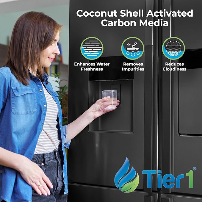 Tier1 ADQ36006101 Refrigerator Water Filter 3-pk | Replacement for LG LT700P, ADQ36006102, Kenmore 46-9690, 469690, ADQ36006101-S, WSL-3, FML-3, RFC1200A, Fridge Filter