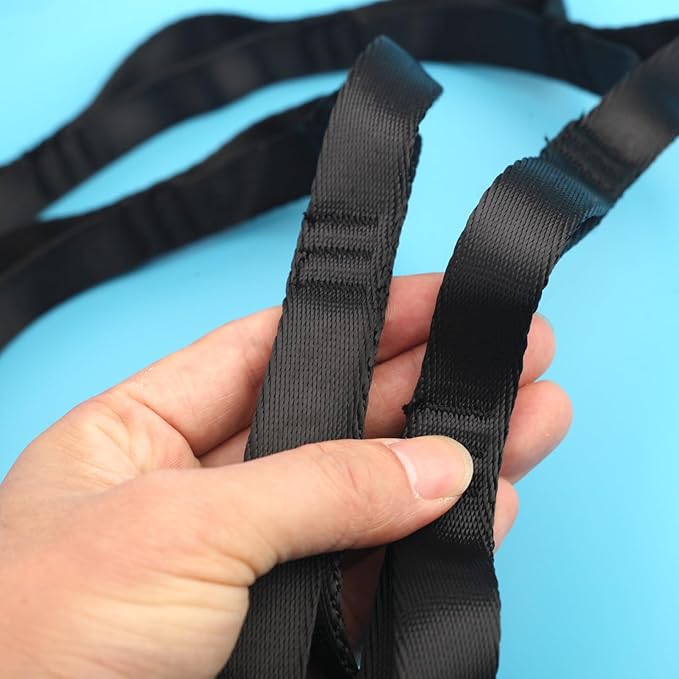 10PCS Nylon Daisy Chain Straps 23 KN for Aerial Yoga Hammock Swing Adjustable Aerial Silk Extender Hanging Rope for Aerial Yoga Belts 3.6FT 5.9FT Long-FlexoryFit