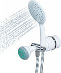 Crystal Quest Luxury Shower Power Handheld & Shower Head Combo Filtration System-White - BPA Free | 1.25-2.5 GPM | Reversible Cartridge | Great for Dechlorination