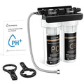 WINGSOL Under Sink Alkaline Water Filter, 2-Stage Water Filter System Reduces Heavy Metals, Chlorine, Sediment, Improves pH and Taste, Remineralization, NSF 42&53 Certified Under Sink Filter