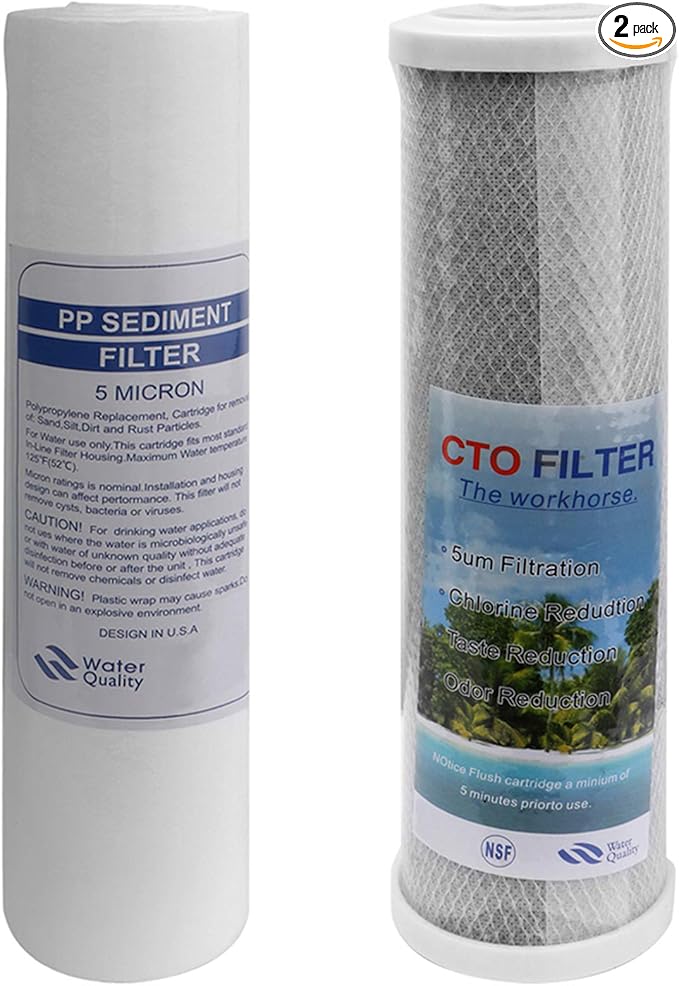 External RV Dual Water Replacement Filters for RVs Boats Motor Homes Marines,Maximize Water Quality