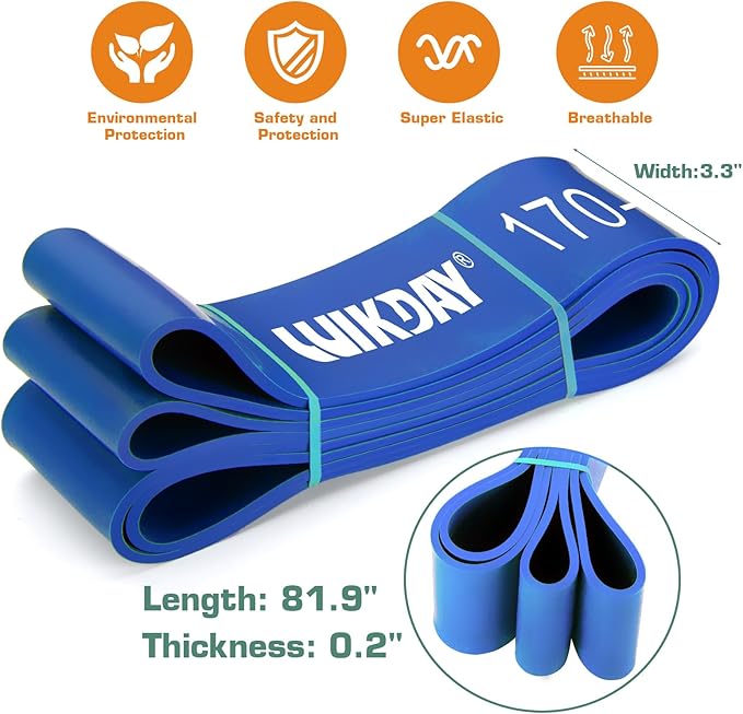 Resistance Bands for Working Out, Exercise Bands, Workout Bands, Pull Up Assistance Bands for Body Stretching Training Physical Therapy Muscle Training for Men & Women-FlexoryFit