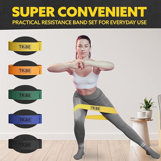Fabric Resistance Bands for Working Out - Booty Bands for Women and Men - Exercise Bands Resistance Bands Set - Workout Bands Resistance Bands for Legs - Fitness Bands-FlexoryFit