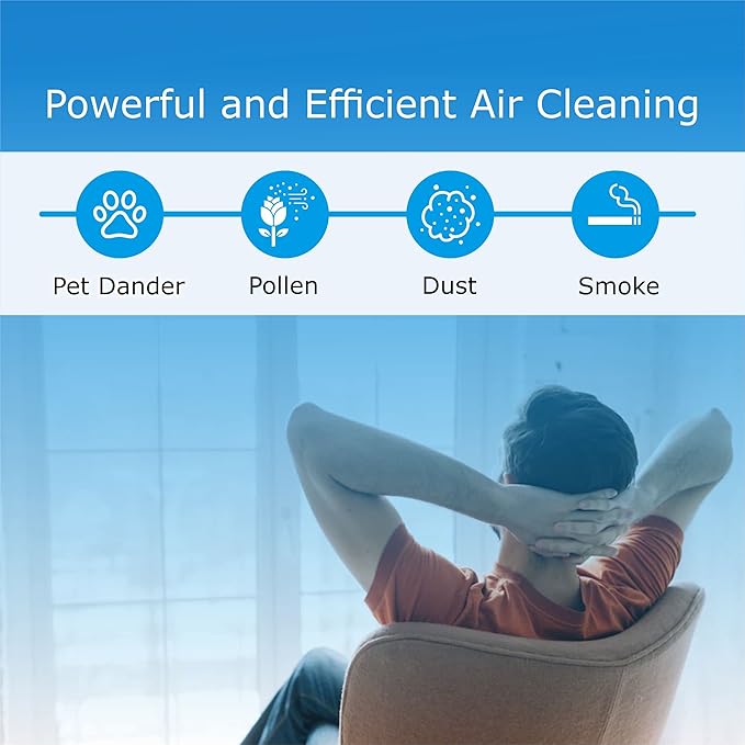 Sirena Air Ionizers for Home Negative Ion Filtration System, Quiet Air Freshener for Bedroom, Kitchen, Removes Odors, Smoke, Dust, Pets, Mini Ionic Air Purifier w/built in Clock and Night Light (3)