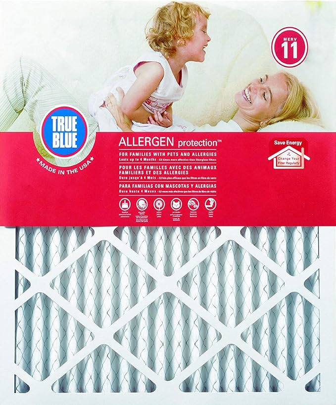 True Blue 318301.4 Allergen Protection Air Filter, 4 Count (Pack of 1), White