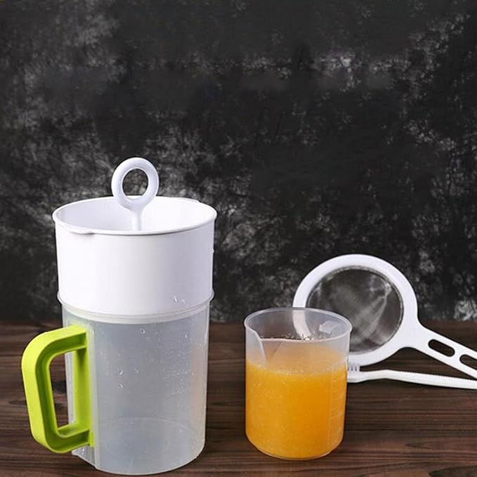 1.5 Quart Food Strainer Yogurt Strainer Maker,Nut Milk Bag Replacement, Yogurt Maker, Soy Milk Juice Filter for Nut Milk, Ideal for Home Chefs