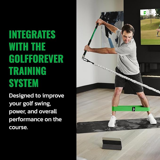 GolfForever Mini Bands Proven by Golfer Scottie Scheffler | Golf Training Premium Fitness Bands | Premium Golf Training Aid to Improve Strength Flexibility & Swing Posture | 3 Resistance Levels | 3pcs-FlexoryFit