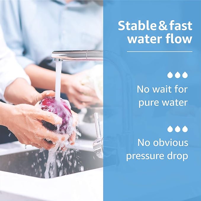 Waterdrop F-2000, 4204490 Water Filter, Replacement for Sub-Zero® 4204490, 4290510, InSinkErator® F-2000, F-1000, F-3000, AquaPure AP Easy C-Complete, SubZero Water Filter Replacement, NSF/ANSI 42