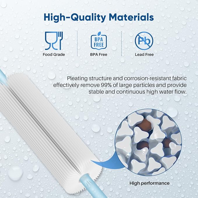 PUREPLUS 20 Micron 10"x2.5" Whole House Pleated Sediment Filter - Image 7