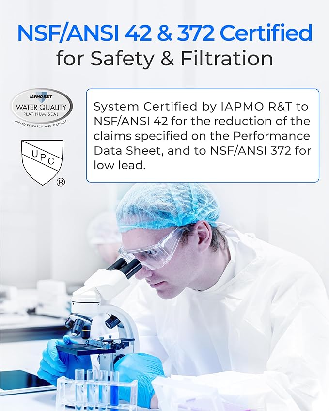 Waterdrop CTF-01 Water Filter for Sink Faucet, NSF/ANSI 42 Certified Countertop - Image 6