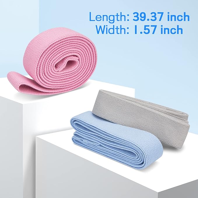 TheFitLife Resistance Exercise Bands for Women - Fabric Workout Bands for Booty, Hip, Glute, Leg, Thigh, Squat, Butt Lift Excersize and Fitness Loop Bands for Home Gym-FlexoryFit