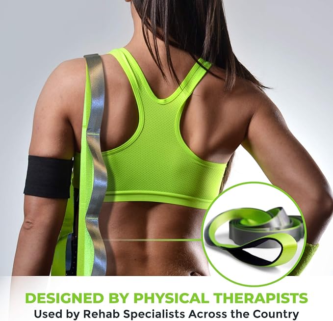 Gradient Fitness Stretching Strap for Physical Therapy, 12 Multi-Loop Stretch Strap 1.5" W x 8' L, Neoprene Handles, Physical Therapy Equipment, Yoga Straps for Stretching, Leg Stretcher.-FlexoryFit