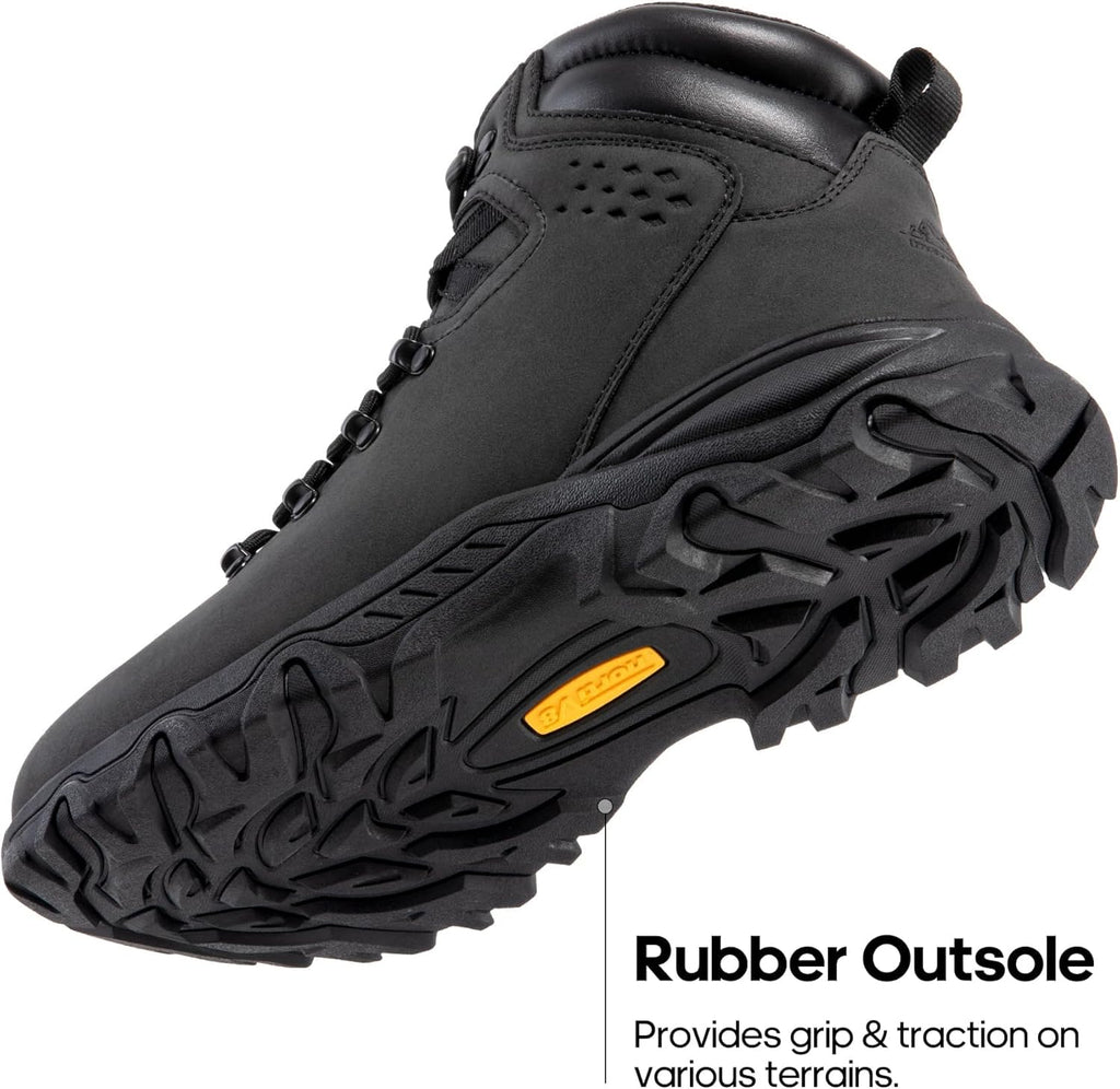 NORTIV 8 Mens Hiking Winter Snow Insulated Waterproof Outdoor Boots