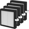 4 Pack DH02 3-in-1 Activated Carbon Replacement Filter Compatible with Tenergy Sorbi DH02 2 in 1 Dehumidifier(1000ML), Afloia AQ8 Q8 / Honati DP2201/ Hysure Q7 Air Purifi-er