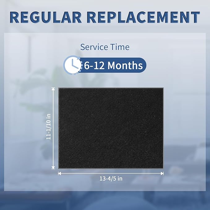 Funmit HRF-A200 Pre Filter A Replacement for Honeywell HPA200 Air Purifier, 6 Pack Precut Activated Carbon Pre-Filters Fit, Compatible with Honeywell Prefilter A