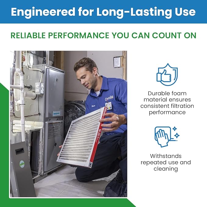 Filter Everything Mobile Home Furnace Door Filter - Reusable Furnace Filter Compatible with Coleman (Model # 7660-3401, 7660-340 and Nordyne (Model # 669073 & 669073R)- Effective Air Filtration System