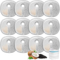 12 Packs Cat Water Fountain Filter Replacements Compatible with E1/E1+ Cat Fountain (2L/67oz), Triple Filtration System Pet Water Dispenser Filter